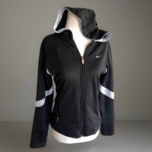 Nike Sphere Dry Black  full zip runner’s lightweight hoodie
